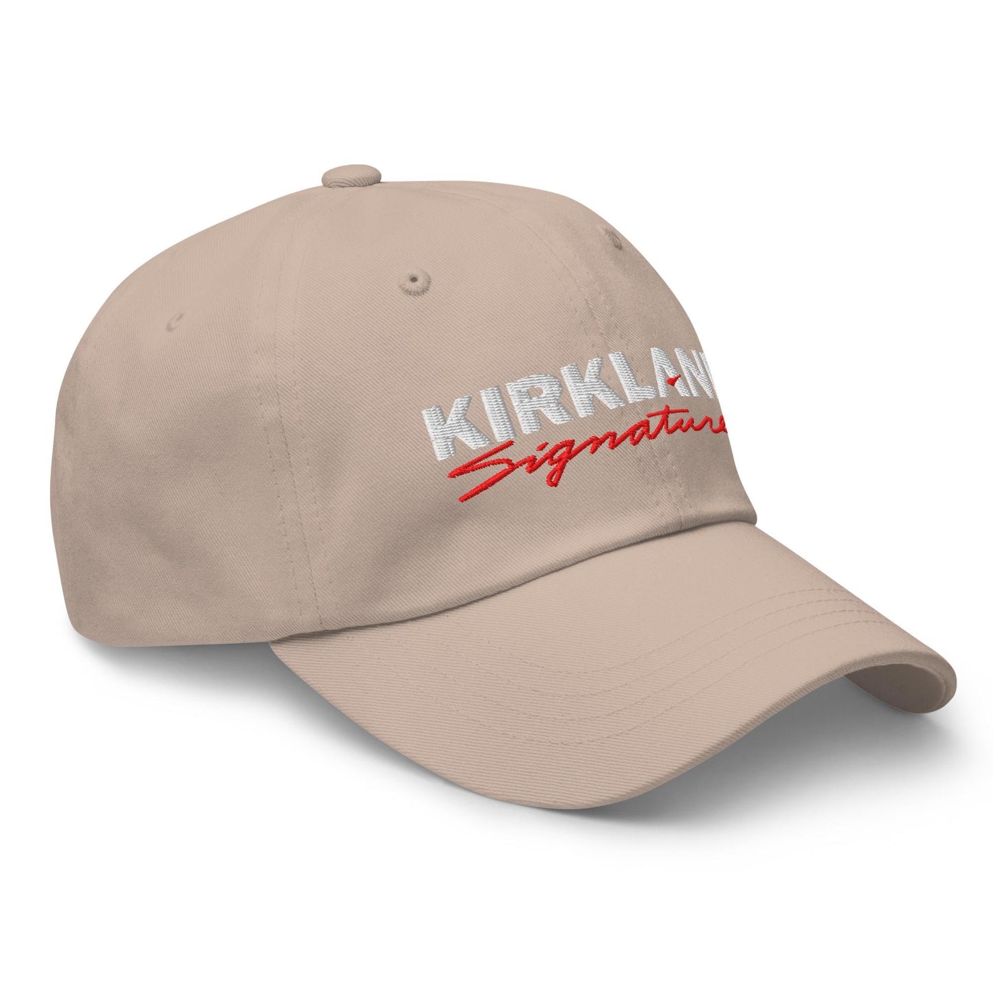 Kirkland Signature Hat – Embroidered Dad Cap, Funny Costco Parody Style