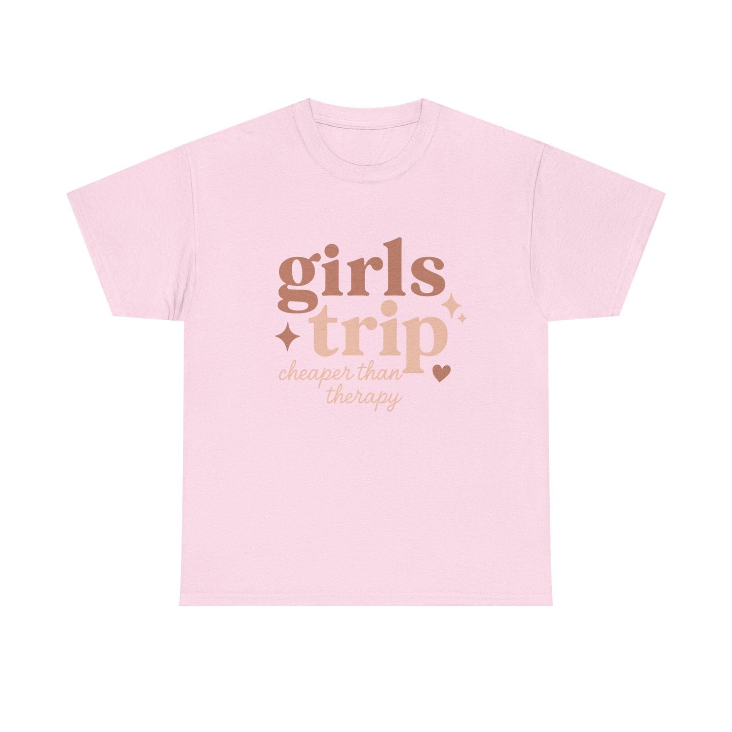 Girls Trip T-Shirt – “Girls Trip Cheaper Than Therapy” Funny Weekend Tee