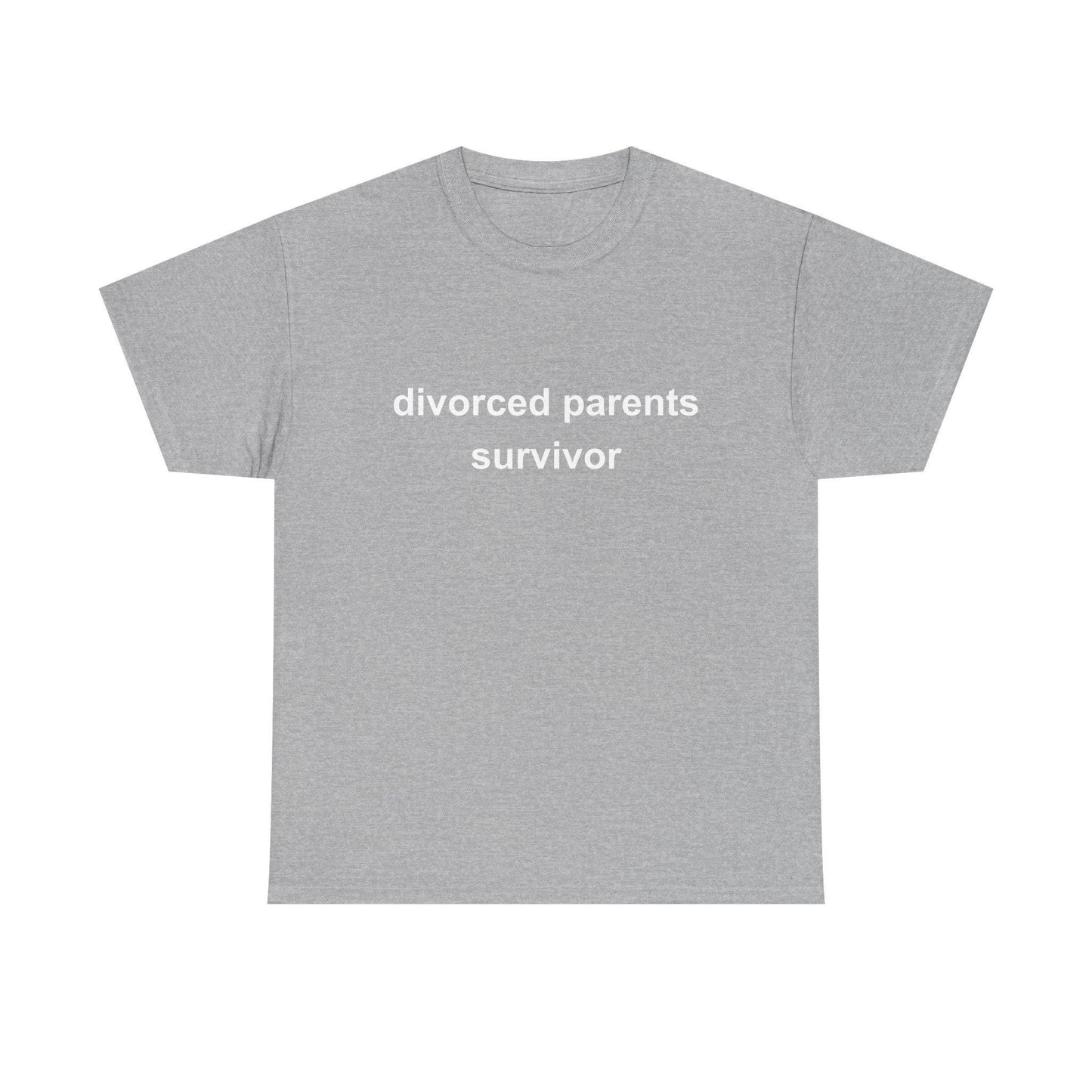 Divorced Parents Survivor Shirt – Funny Minimalist Divorce Family Tee