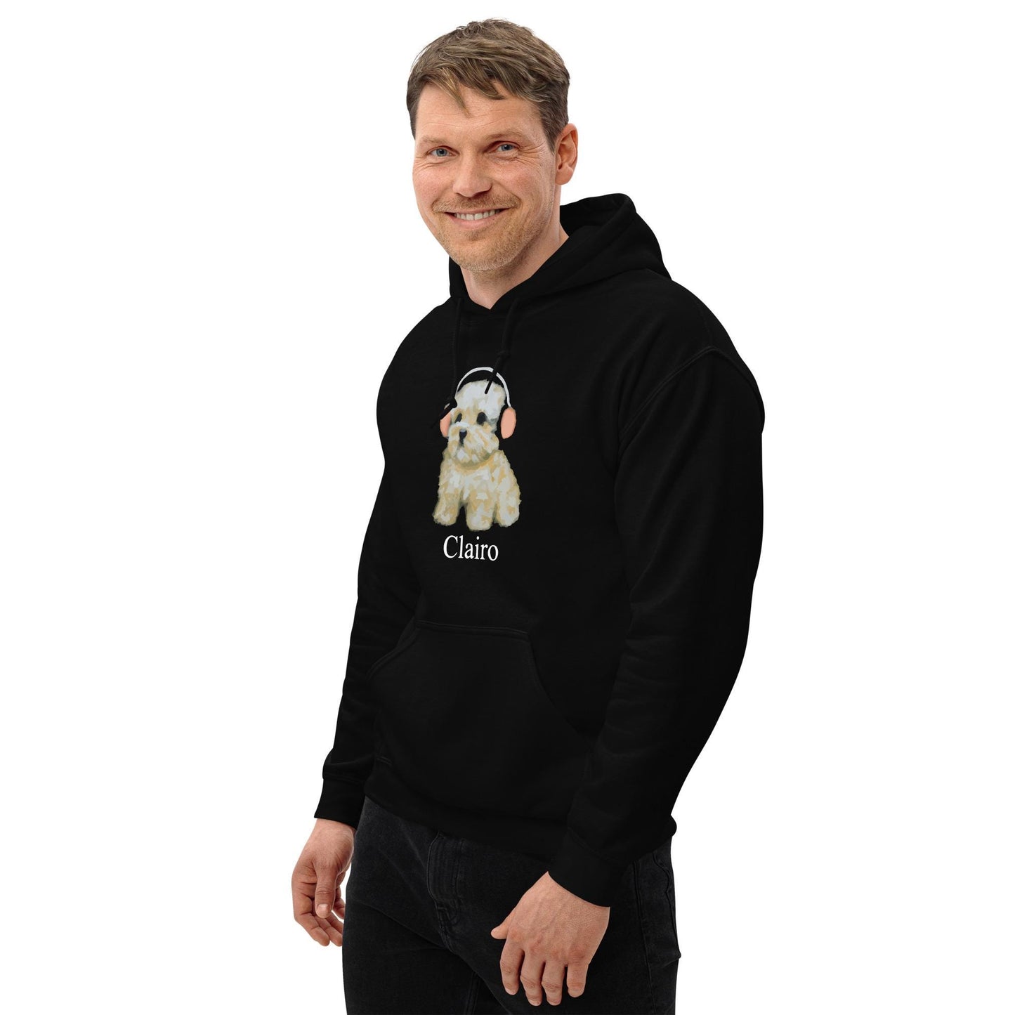 Clairo Dog Hoodie – Cute Headphone Puppy Unisex Pullover Sweatshirt