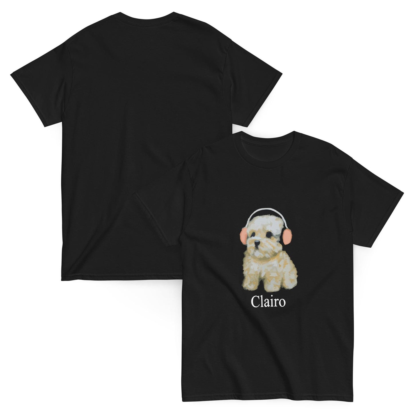 Clairo Dog Shirt – Indie Music Fan Graphic Tee (Headphone Puppy)