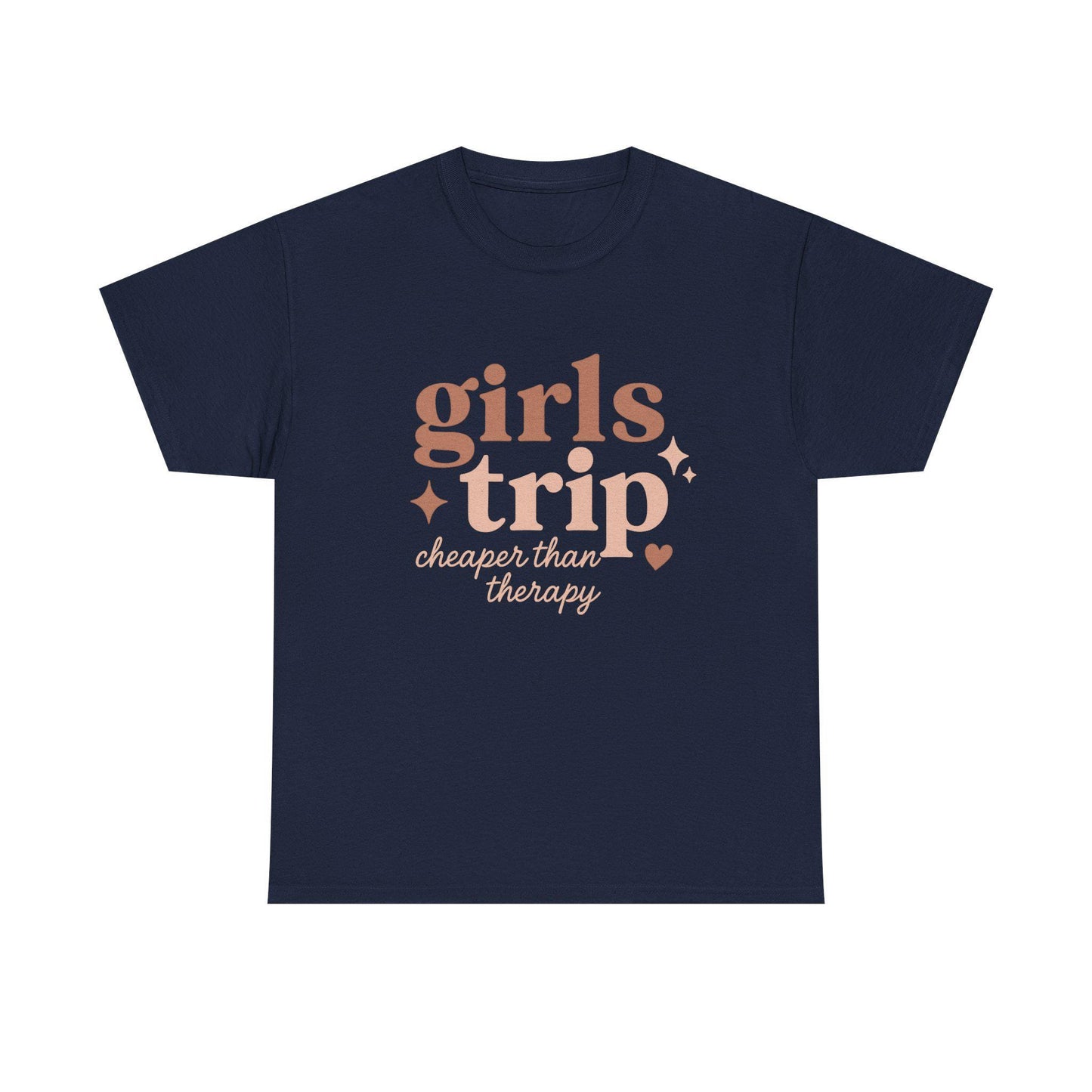 Girls Trip T-Shirt – “Girls Trip Cheaper Than Therapy” Funny Weekend Tee