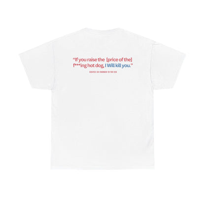 Costco Hot Dog Shirt – Funny Kirkland Parody Graphic Tee | $1.50 Meme T-Shirt | Dark Humor Gift for Him or Her