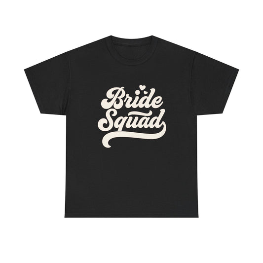 Bride Squad Shirt – Bachelorette Party Tee, Retro Script Bridal Crew T-Shirt