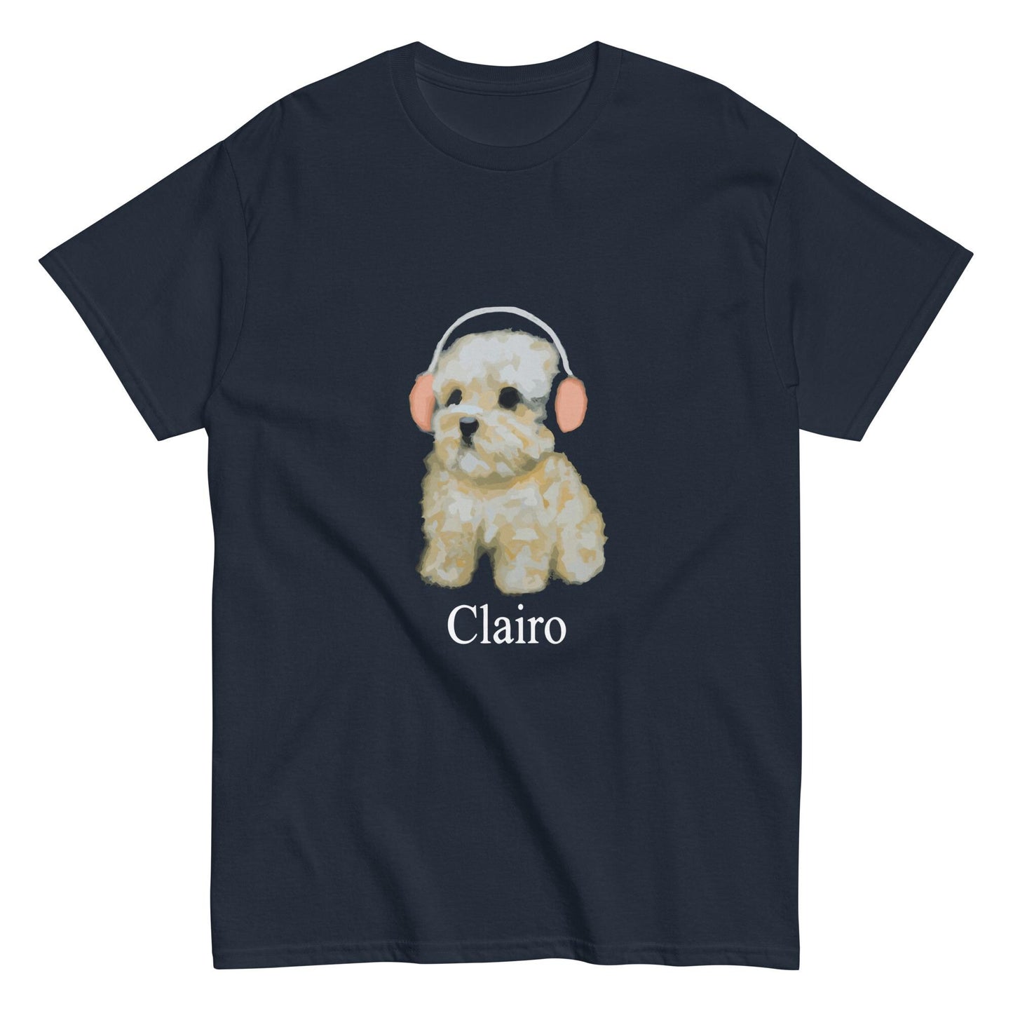 Clairo Dog Shirt – Indie Music Fan Graphic Tee (Headphone Puppy)