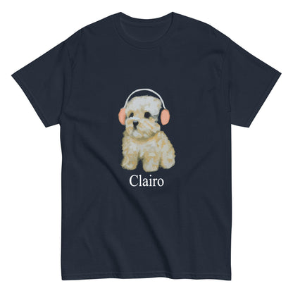 Clairo Dog Shirt – Indie Music Fan Graphic Tee (Headphone Puppy)