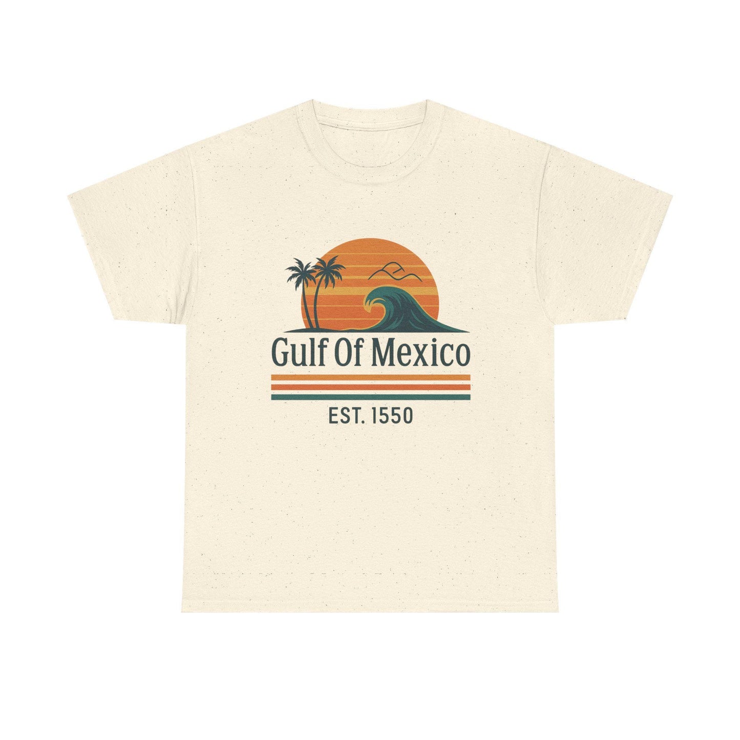 Gulf of Mexico Shirt – Retro Wave & Palm Sunset Tee (Est. 1550)