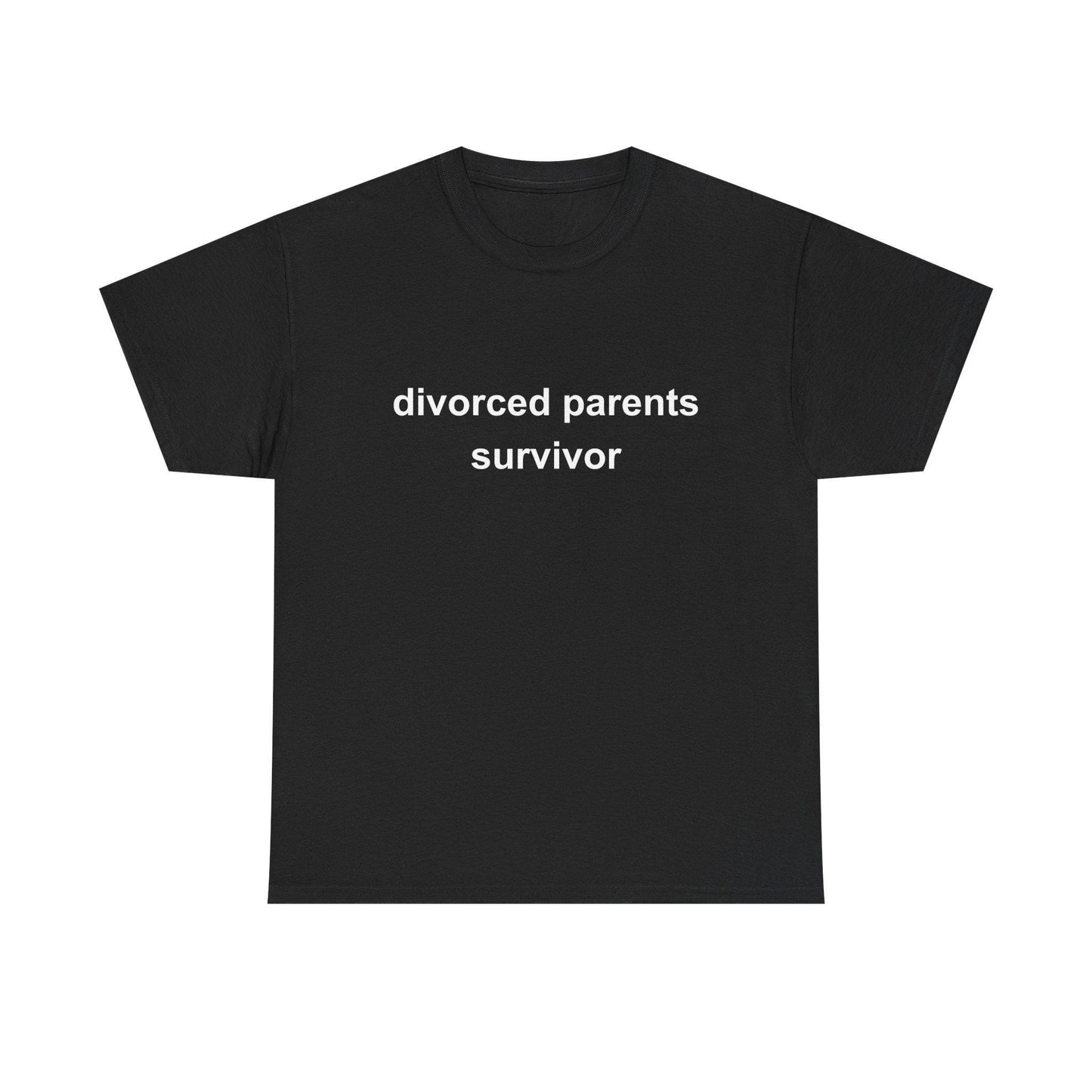 Divorced Parents Survivor Shirt – Funny Minimalist Divorce Family Tee