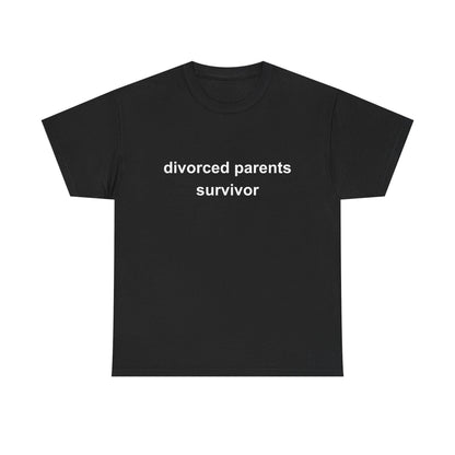 Divorced Parents Survivor Shirt – Funny Minimalist Divorce Family Tee