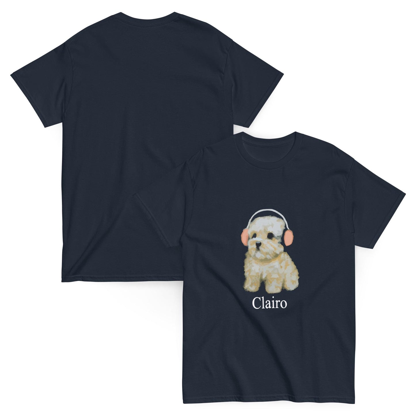 Clairo Dog Shirt – Indie Music Fan Graphic Tee (Headphone Puppy)