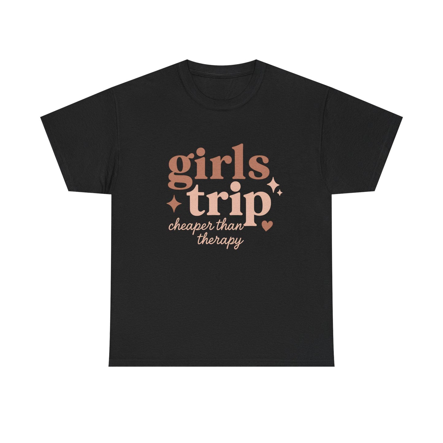 Girls Trip T-Shirt – “Girls Trip Cheaper Than Therapy” Funny Weekend Tee