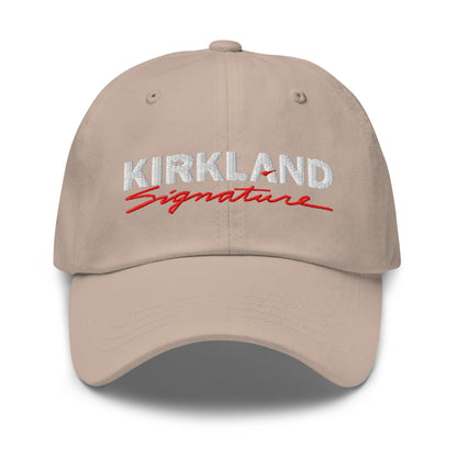 Kirkland Signature Hat – Embroidered Dad Cap,  Funny Costco Parody Style